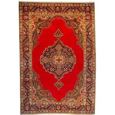 One Of The Kind Persian Tabriz Rug 11'4" x 7'11"